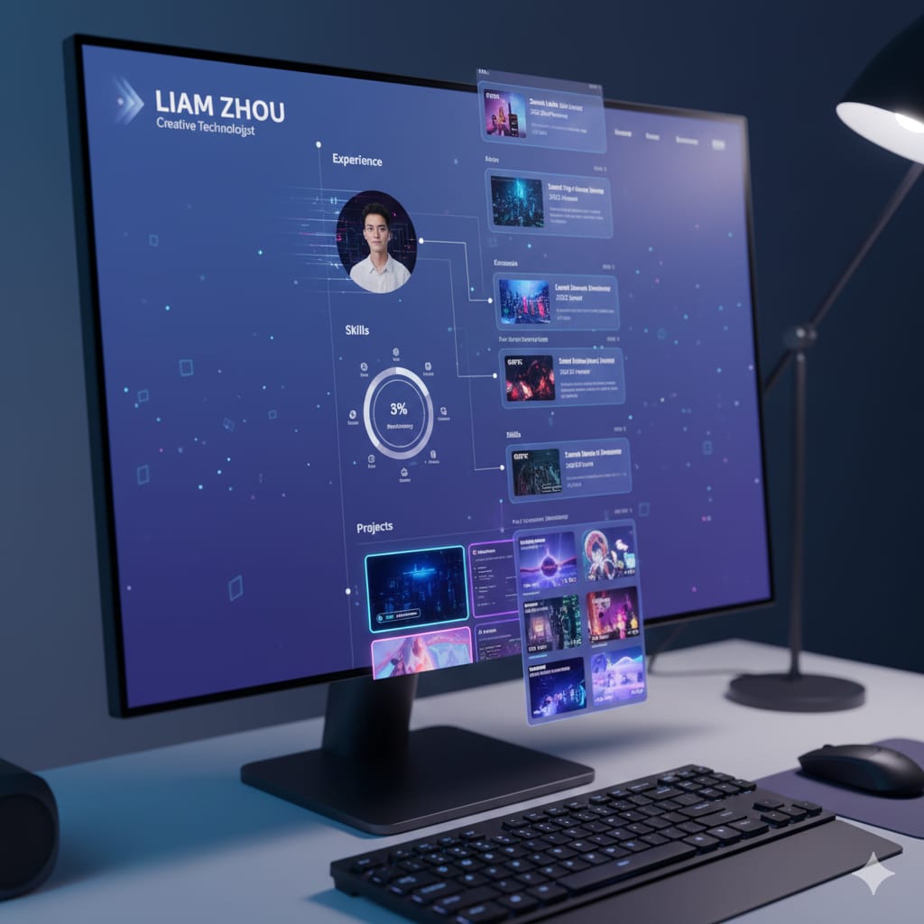 Animated Web App Resume